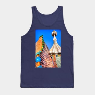 The Dragon's Back on the roof of Casa Batllo Barcelona Spain Tank Top